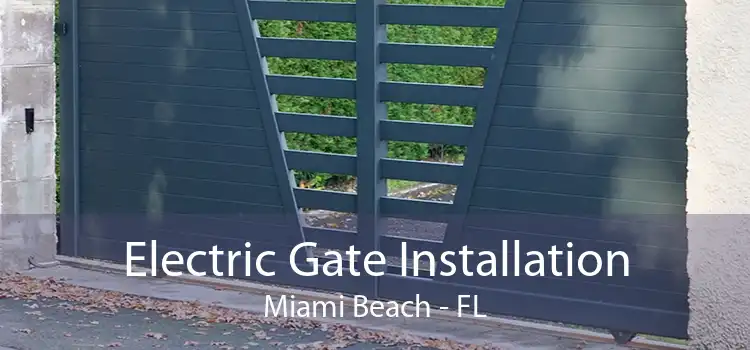 Electric Gate Installation Miami Beach - FL