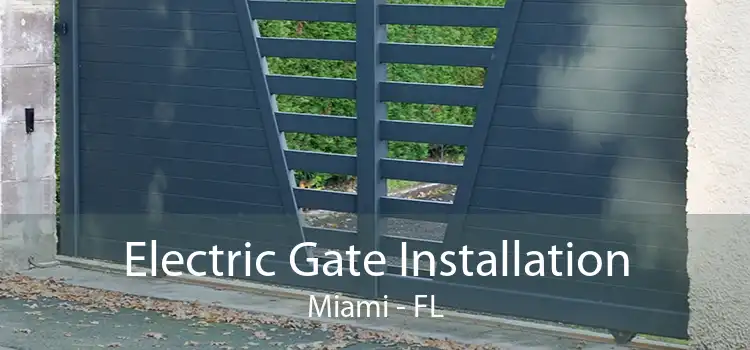 Electric Gate Installation Miami - FL